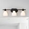 Nuvo Russel - 3 Light Vanity - Matte Black with Satin White Glass 60/8023 - alternate 8